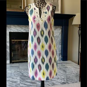 J. Crew ikat shift dress